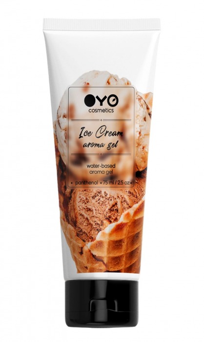 Лубрикант на водной основе OYO Aroma Gel Ice Cream с ароматом пломбира - 75 мл. - OYO - купить с доставкой в Кирове