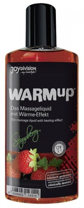Разогревающее масло WARMup Strawberry - 150 мл. - Joy Division - купить с доставкой в Кирове
