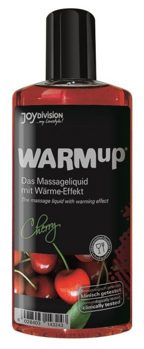 Разогревающее масло WARMup Cherry - 150 мл. - Joy Division - купить с доставкой в Кирове