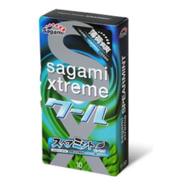 Презервативы Sagami Xtreme Mint с ароматом мяты - 10 шт. - Sagami - купить с доставкой в Кирове