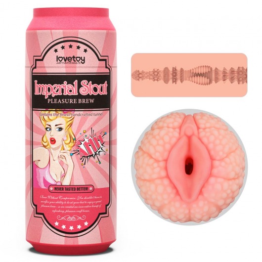 Мастурбатор-вагина Pleasure Brew Masturbator-Imperial Stout в банке - Lovetoy - в Кирове купить с доставкой