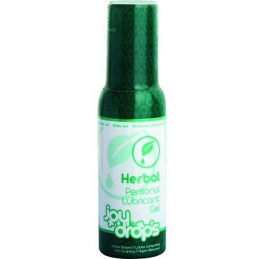 Смазка на водной основе JoyDrops Herbal - 100 мл. - JoyDrops - купить с доставкой в Кирове