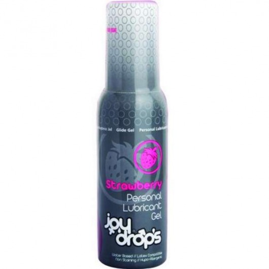 Смазка на водной основе со вкусом клубники JoyDrops Strawberry - 100 мл. - JoyDrops - купить с доставкой в Кирове