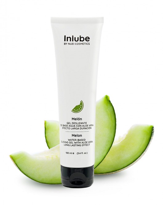 Лубрикант на водной основе Nuei Inlube с алоэ вера и ароматом дыни - 100 мл. - Nuei cosmetics - купить с доставкой в Кирове