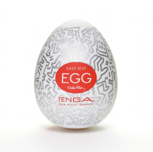 Мастурбатор-яйцо Keith Haring EGG PARTY - Tenga - в Кирове купить с доставкой