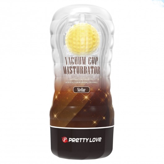 Прозрачный текстурированный мастурбатор Vacuum Cup Masturbator Stellar - Baile - в Кирове купить с доставкой