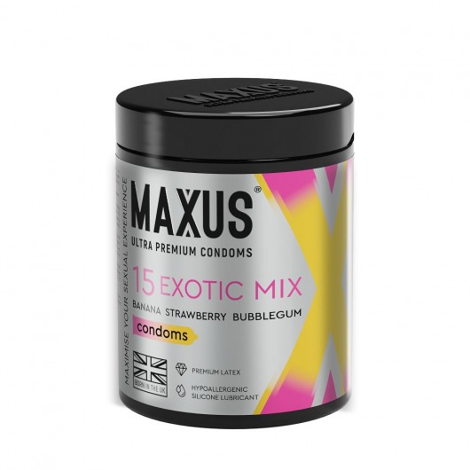 Цветные ароматизированные презервативы MAXUS Exotic Mix - 15 шт. - Maxus - купить с доставкой в Кирове