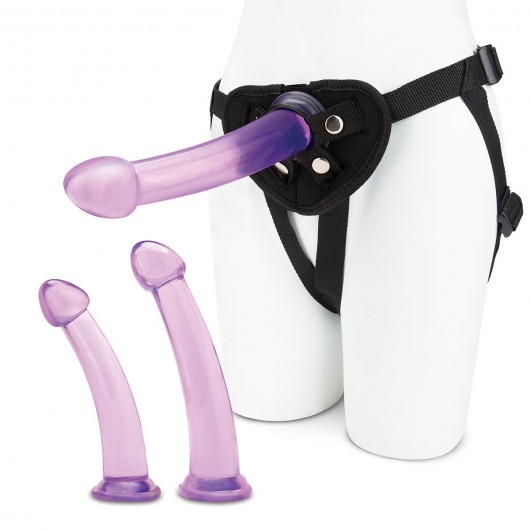 Тренировочный набор с тремя насадками Pegging Training Set - Lux Fetish - купить с доставкой в Кирове