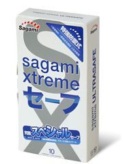 Презервативы Sagami Xtreme Ultrasafe с двойным количеством смазки - 10 шт. - Sagami - купить с доставкой в Кирове