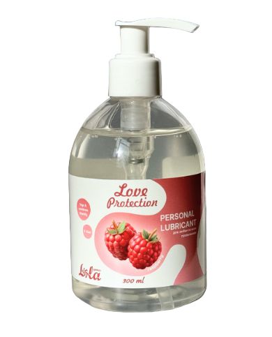Лубрикант на водной основе Love Protection Raspberry с ароматом малины - 300 мл. - Lola Games - купить с доставкой в Кирове