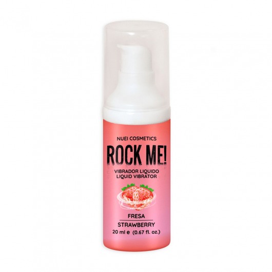 Жидкий вибратор Nuei Rock Me! с ароматом клубники - 20 мл. - Nuei cosmetics - купить с доставкой в Кирове