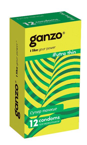 Ультратонкие презервативы Ganzo Ultra thin - 12 шт. - Ganzo - купить с доставкой в Кирове