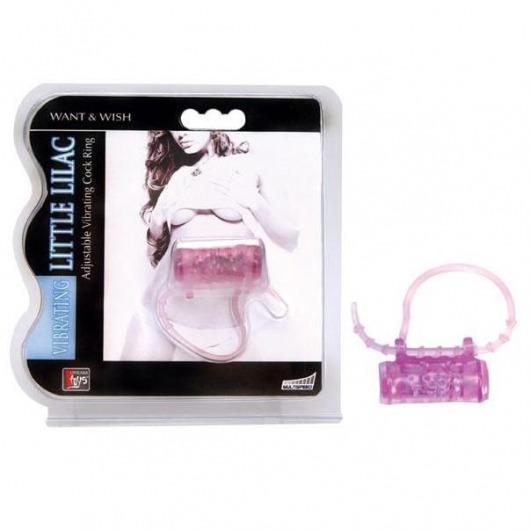 Эрекционное кольцо с вибратором LITTLE LILAC - Dream Toys - в Кирове купить с доставкой