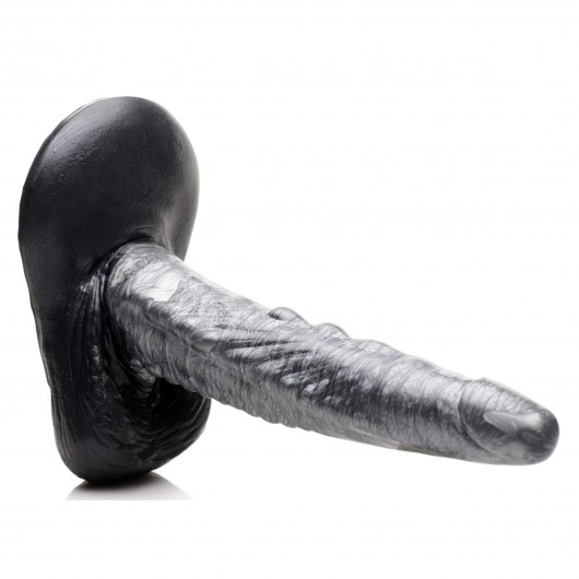 Серый фантазийный фаллоимитатор The Gargoyle Rock Hard Silicone Dildo - 23,6 см. - XR Brands