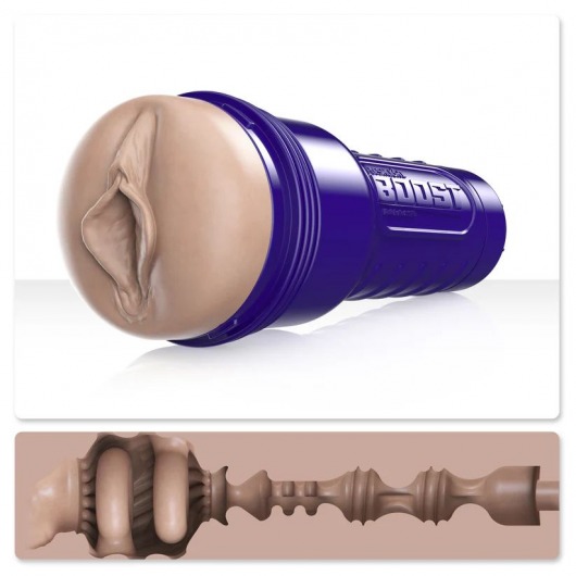 Телесный мастурбатор-вагина Fleshlight Boost Bang - Fleshlight - в Кирове купить с доставкой