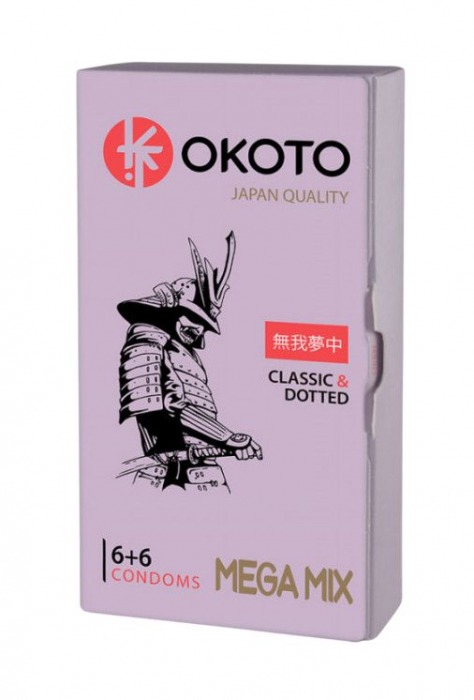 Презервативы OKOTO Mega Mix - 12 шт. - Sitabella - купить с доставкой в Кирове