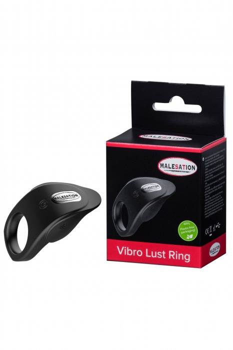 Черное эрекционное виброкольцо Vibro Lust Ring - MALESATION - в Кирове купить с доставкой