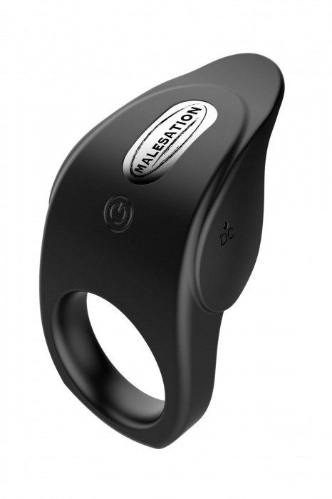 Черное эрекционное виброкольцо Vibro Lust Ring - MALESATION - в Кирове купить с доставкой