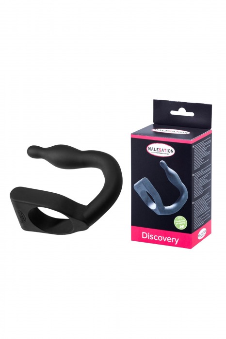 Эрекционное кольцо с вибровтулкой Discovery - MALESATION - в Кирове купить с доставкой