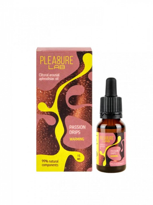 Капли с согревающим эффектом Passion Drips Warming - 15 мл. - Pleasure Lab - купить с доставкой в Кирове