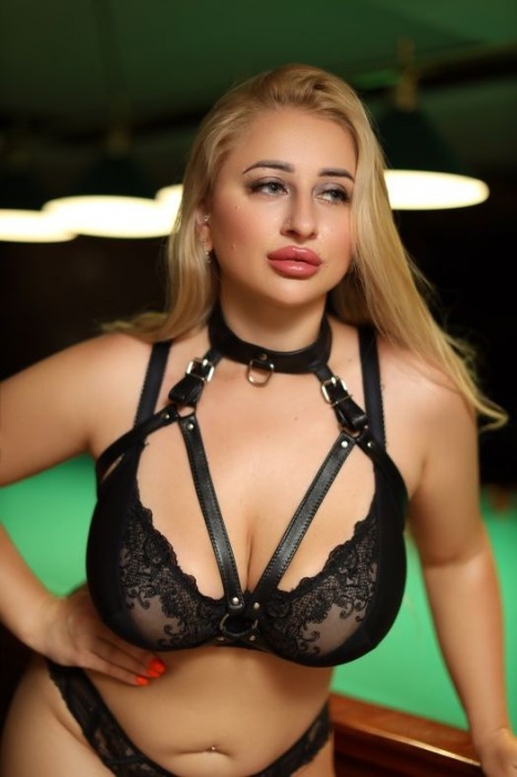 Черная кожаная сбруя с ошейником plus size из нежной кожи - БДСМ Арсенал - купить с доставкой в Кирове