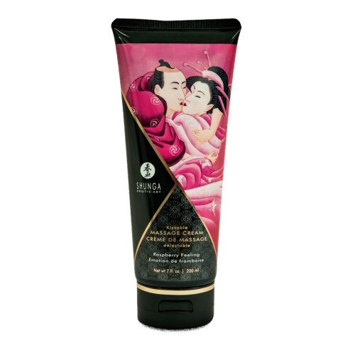 Массажный крем для тела с ароматом малины Raspberry feeling - 200 мл. - Shunga - купить с доставкой в Кирове