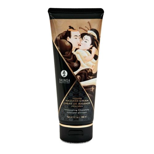 Массажный крем для тела с ароматом шоколада Intoxicating Chocolate - 200 мл. - Shunga - купить с доставкой в Кирове