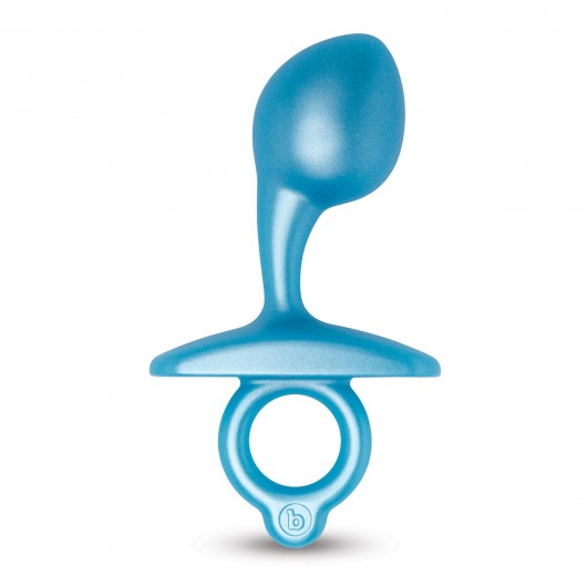 Голубая анальная пробка для массажа простаты Bulb Silicone Prostate Plug - 10,7 см. - b-Vibe - в Кирове купить с доставкой