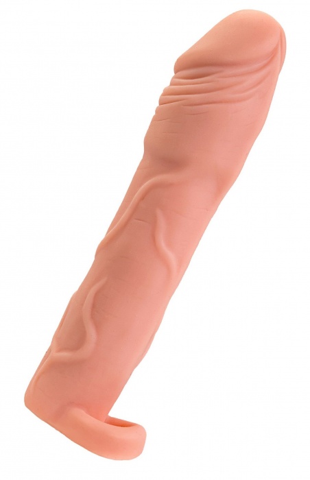 Телесная удлиняющая насадка с подхватом - 19 см. - ToyFa - в Кирове купить с доставкой