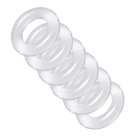Комплект из 6 прозрачных эрекционных колец Ring Master Custom Ball Stretcher Kit - XR Brands - в Кирове купить с доставкой