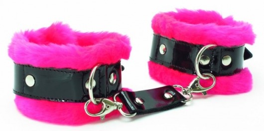 Розовые наручники с мехом BDSM Light - БДСМ Арсенал - купить с доставкой в Кирове