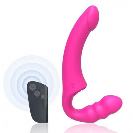 Розовый безремневой страпон Straples Strap-On Dildo - Erokay - купить с доставкой в Кирове