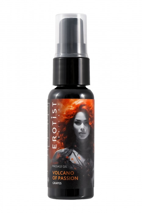 Гель с эффектом вибрации Volcano Of Passion со вкусом винограда - 25 мл. - Erotist Lubricants - купить с доставкой в Кирове