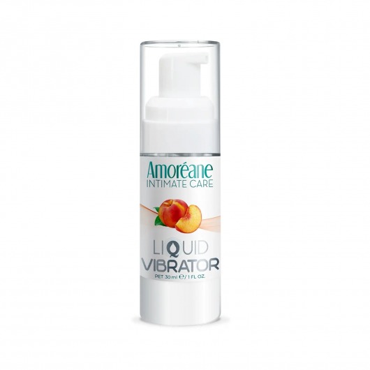 Жидкий вибратор со вкусом персика Amoreane Peach - 30 мл. - Amoreane - купить с доставкой в Кирове