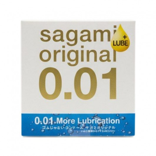 Увлажнённый презерватив Sagami Original 0.01 Extra Lub - 1 шт. - Sagami - купить с доставкой в Кирове