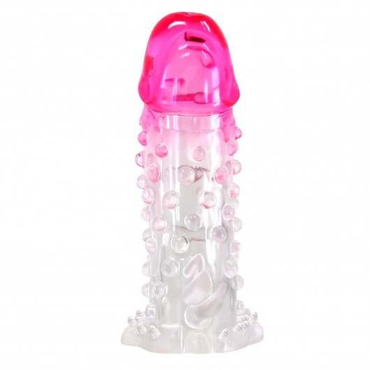 Прозрачно-розовая насадка на пенис Wilford - 13,5 см. - Baile - в Кирове купить с доставкой