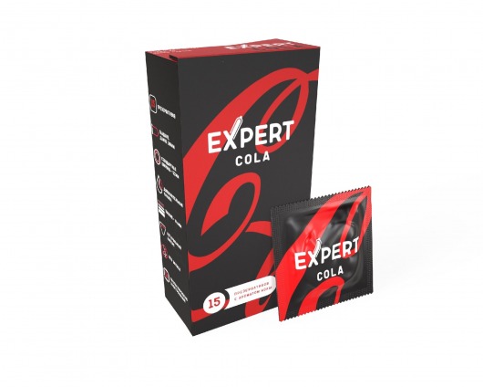 Презервативы с ароматом колы Expert Cola - 15 шт. - Expert - купить с доставкой в Кирове