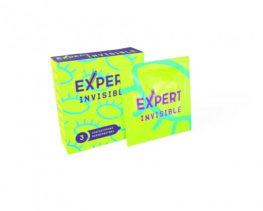 Ультратонкие презервативы Expert Invisible - 3 шт. - Expert - купить с доставкой в Кирове
