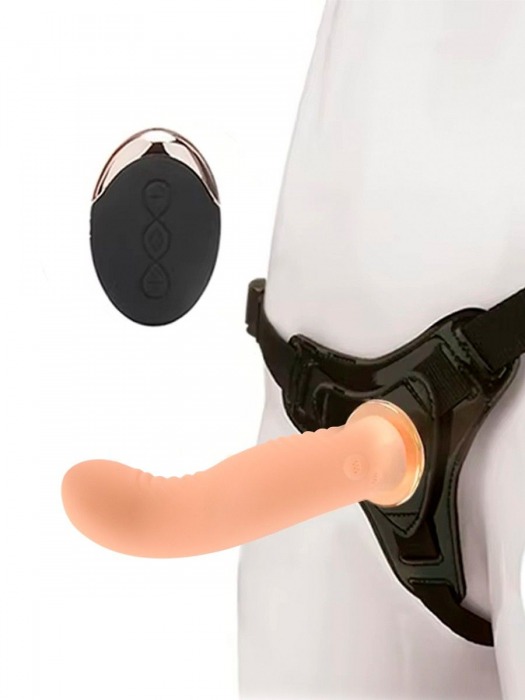 Женский вибрострапон со съемной насадкой и пультом ДУ - Erokay - купить с доставкой в Кирове