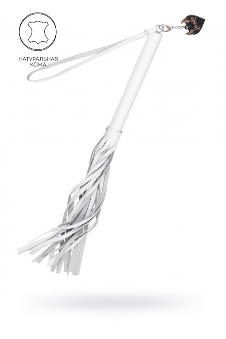 Белая кожаная плеть - 50 см. - Pecado - купить с доставкой в Кирове