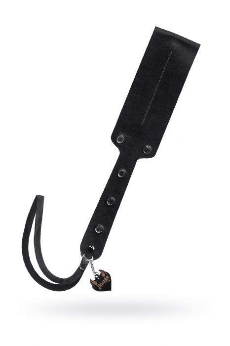 Черный кожаный пэддл - 32 см. - Pecado - купить с доставкой в Кирове