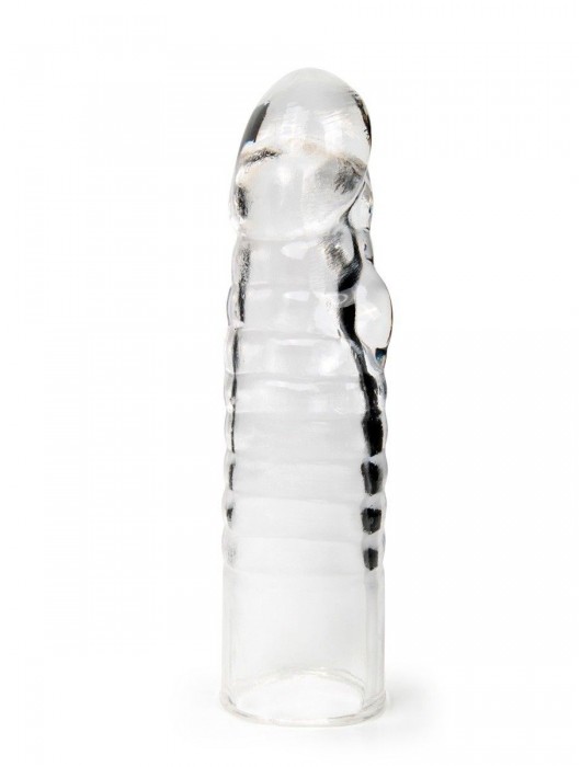 Прозрачная закрытая насадка на член - 15 см. - Sex Expert - в Кирове купить с доставкой