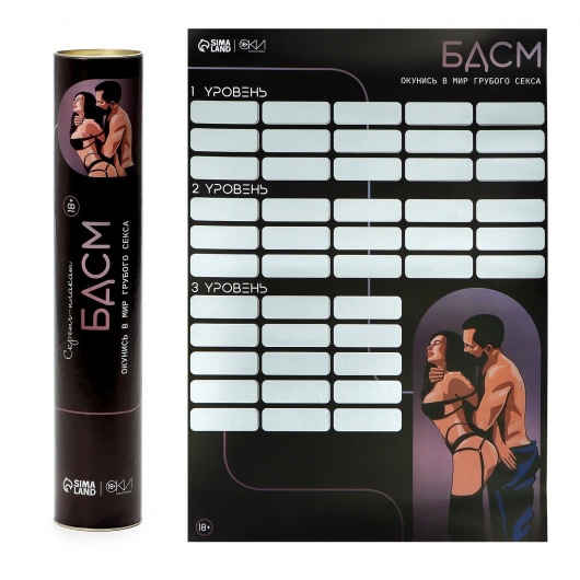 Плакат для двоих со скретч-слоем «БДСМ» - Сима-Ленд - купить с доставкой в Кирове