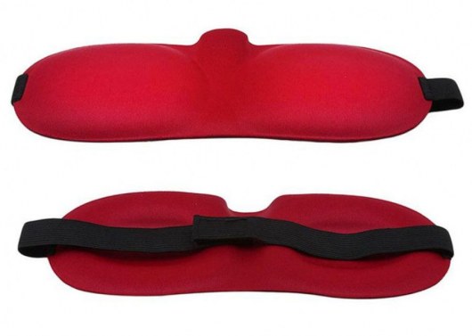 Красная глухая маска на резинке - Sitabella - купить с доставкой в Кирове