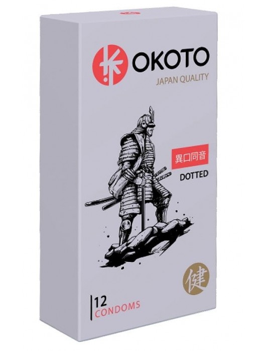 Точечные презервативы OKOTO Dotted - 12 шт. - Sitabella - купить с доставкой в Кирове
