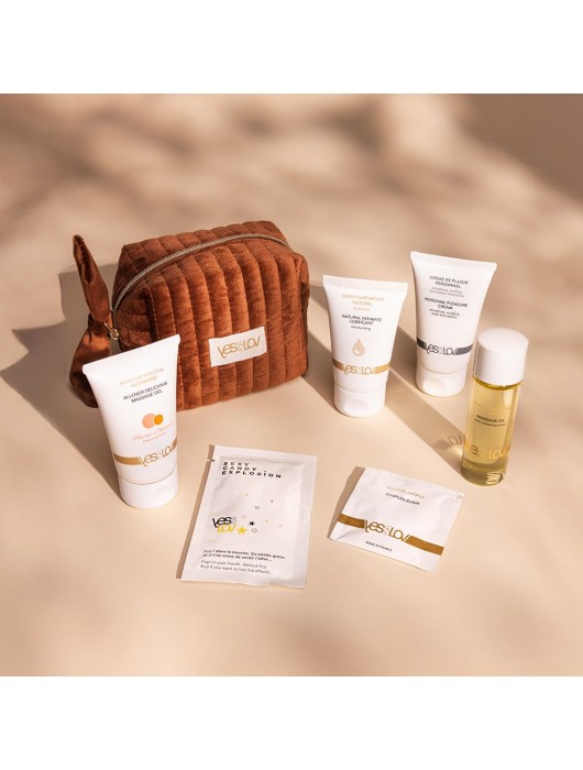 Набор YESforLOV La Trousse Enchantée в коричневой косметичке - YESforLOV - купить с доставкой в Кирове