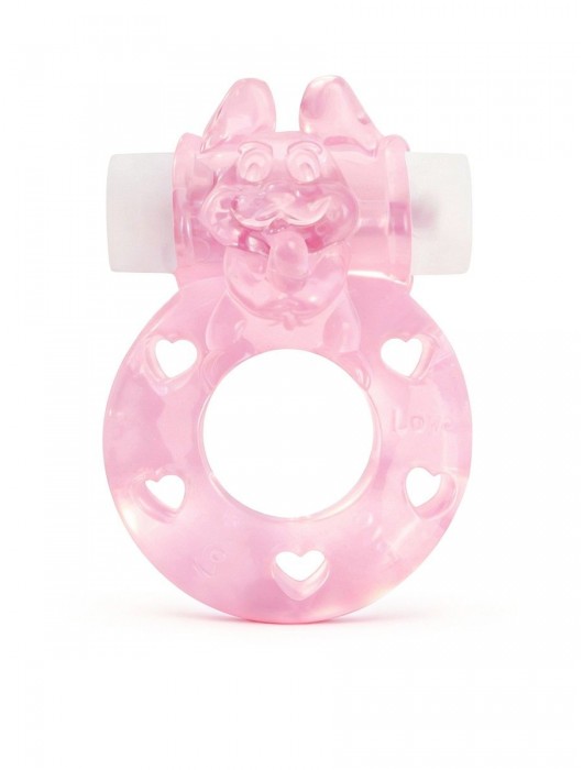 Розовое эрекционное виброкольцо в форме зайчика - 1137 - в Кирове купить с доставкой