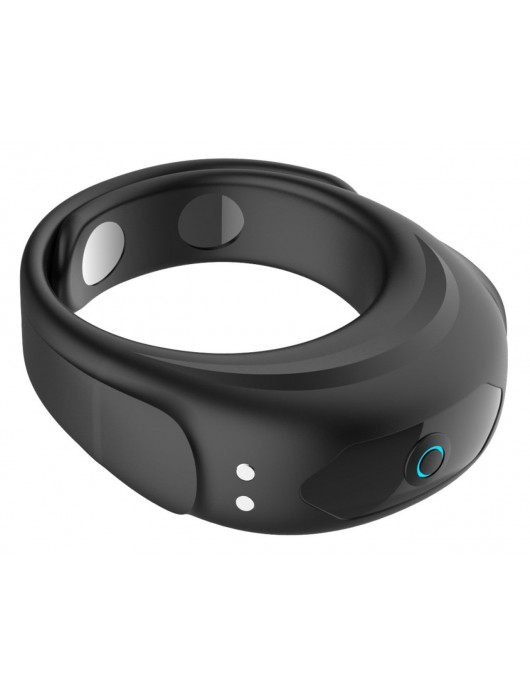 Черное эрекционное виброкольцо на ремешках - Boys of Toys - в Кирове купить с доставкой