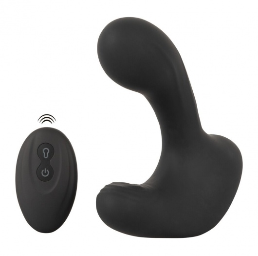 Черная анальная вибропробка с функцией расширения RC Butt Plug with 3 functions - Orion - в Кирове купить с доставкой