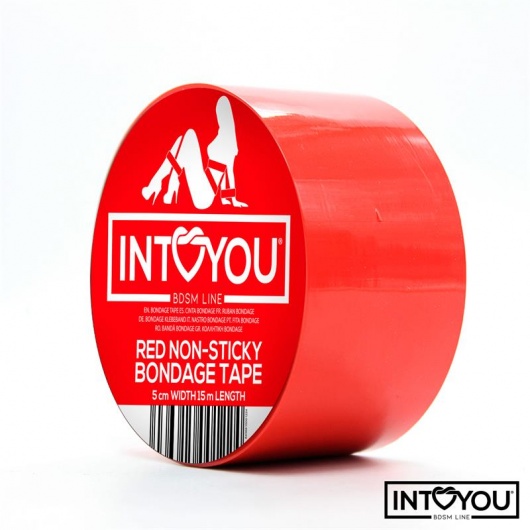 Красный скотч для фиксации Non-Sticky Bondage Tape - 15 м. - Intoyou - купить с доставкой в Кирове